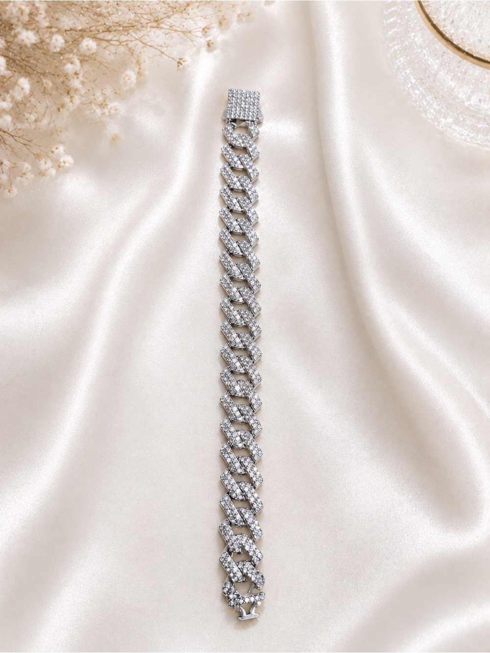 7.5” Monaco Pavé Iced-Out Bracelet (Unisex bracelet)